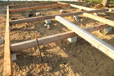 Pannes utilisés en strucutre de plancher porteur sur plots béton (PILOTIS)