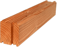 AVEON, PMS-115 mm, Parpaing madrier Simple, Parpaing Bois massif, Brique bois de construction,